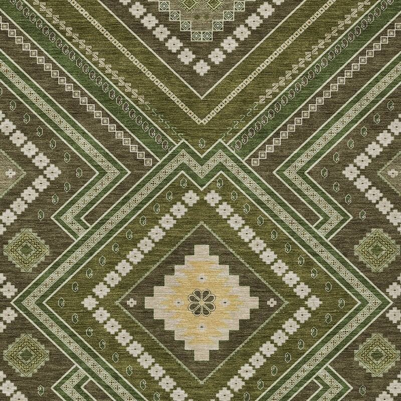 HomeRoots Tribal Transitional Rectangle Outdoor Rug