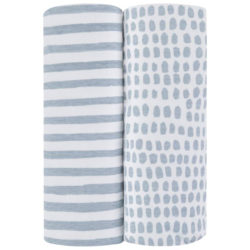 Ely's & Co. Waterproof Pack n Play - Mini Crib Sheet Set - 2 Pack - 38" x 24"
