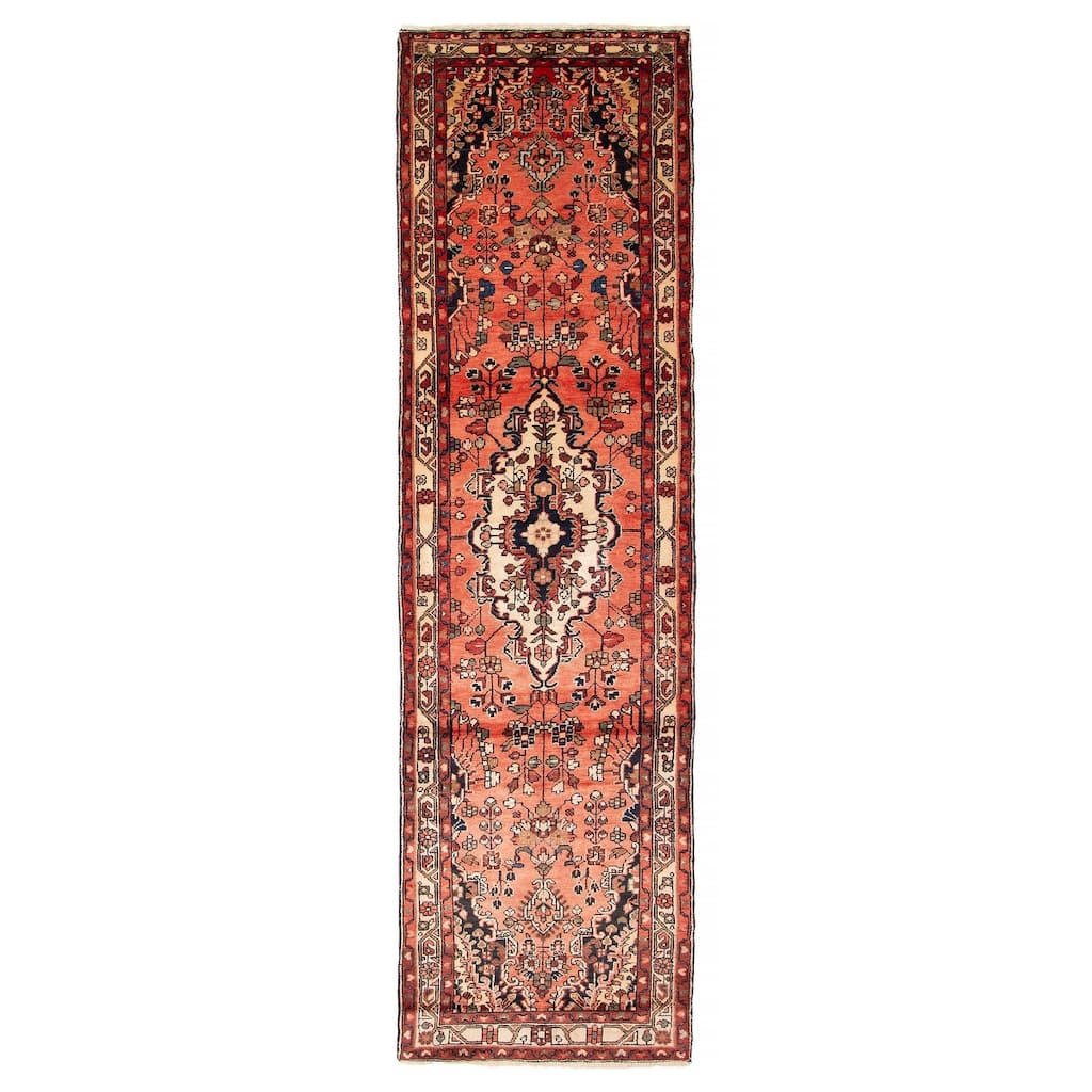 ECARPETGALLERY Hand-knotted Andelz Copper Wool Rug - 2' 11" x 10' 8"