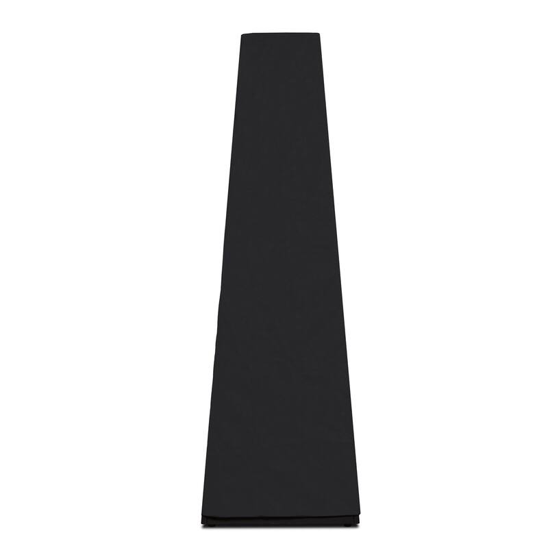 Ferro 70" Metal Chiminea Fire Pit with Hidden Propane Tank in Black by Real Flame
