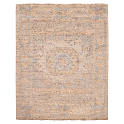 ECARPETGALLERY Hand-knotted Mamluk Light Blue Wool Rug - 12' 1" x 15'