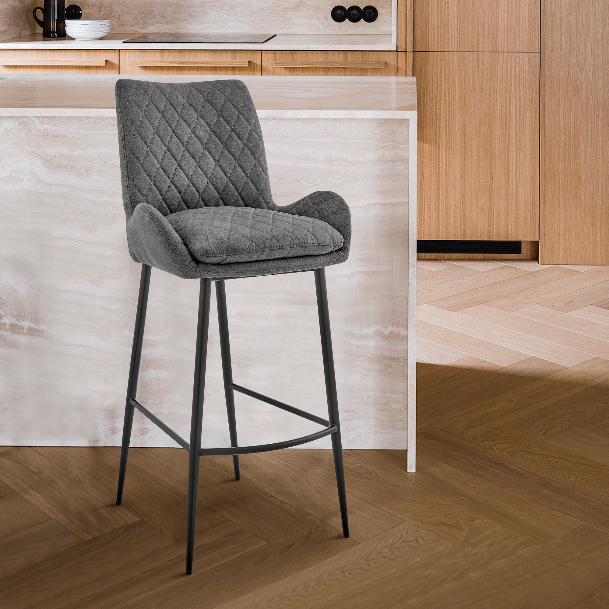 Charcoal grey sales counter stools