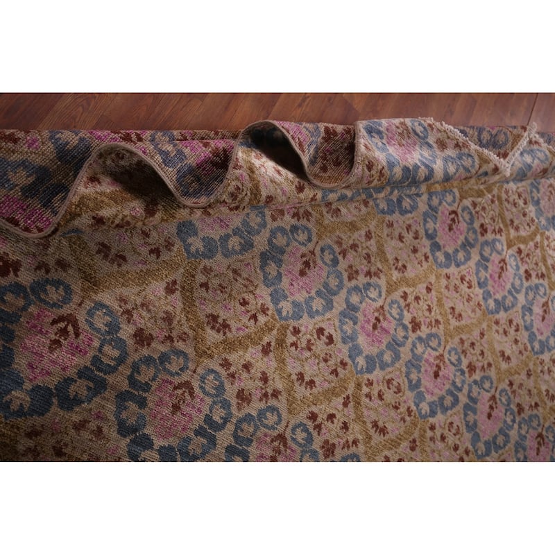 All-Over Handmade Contemporary Indian Area Rug Oriental Jute Carpet - 8'0" X 10'1"