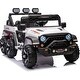 preview thumbnail 17 of 28, 24V Electric Ride on Truck for Kids,Wide Seater Battery Powered Truck with Remote Control, Music,LED Cool Lighting,4WD White