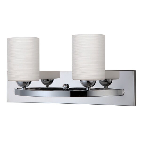 Canarm Luztar Hampton 2 Bulb Vanity Light With Line Painted Canarm Luztar Hampton 2 Bulb Vanity Light With Line Painted Gl Chrome Finish