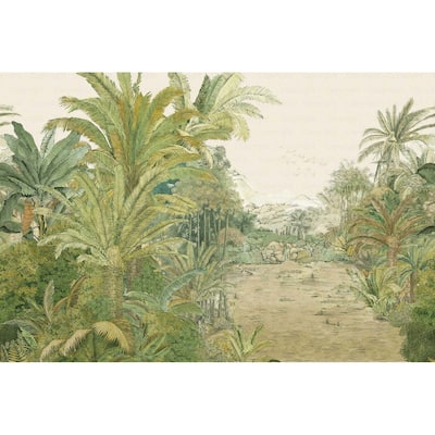 Verdant Jungle Escape Scenic Tropical Wallpaper Mural