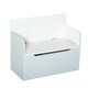 preview thumbnail 3 of 7, Qaba Kids Wooden Toy Storage Box 2 in 1 Design with Seating Bench, White - 23.5" x 11.75" x 19.75"