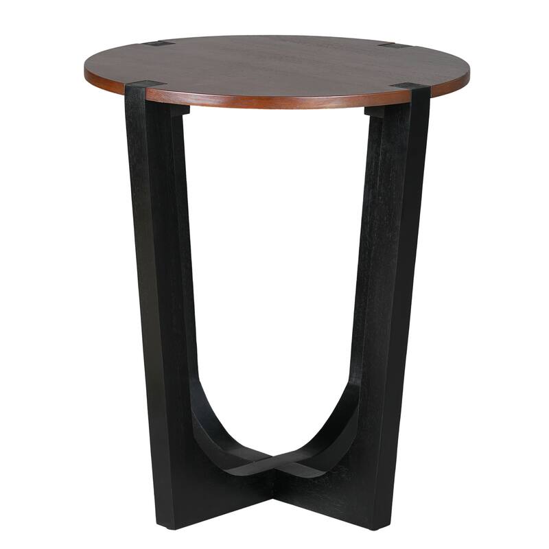Acacia Solid Wood Coffee Table/Side Table,Brown & Black Color