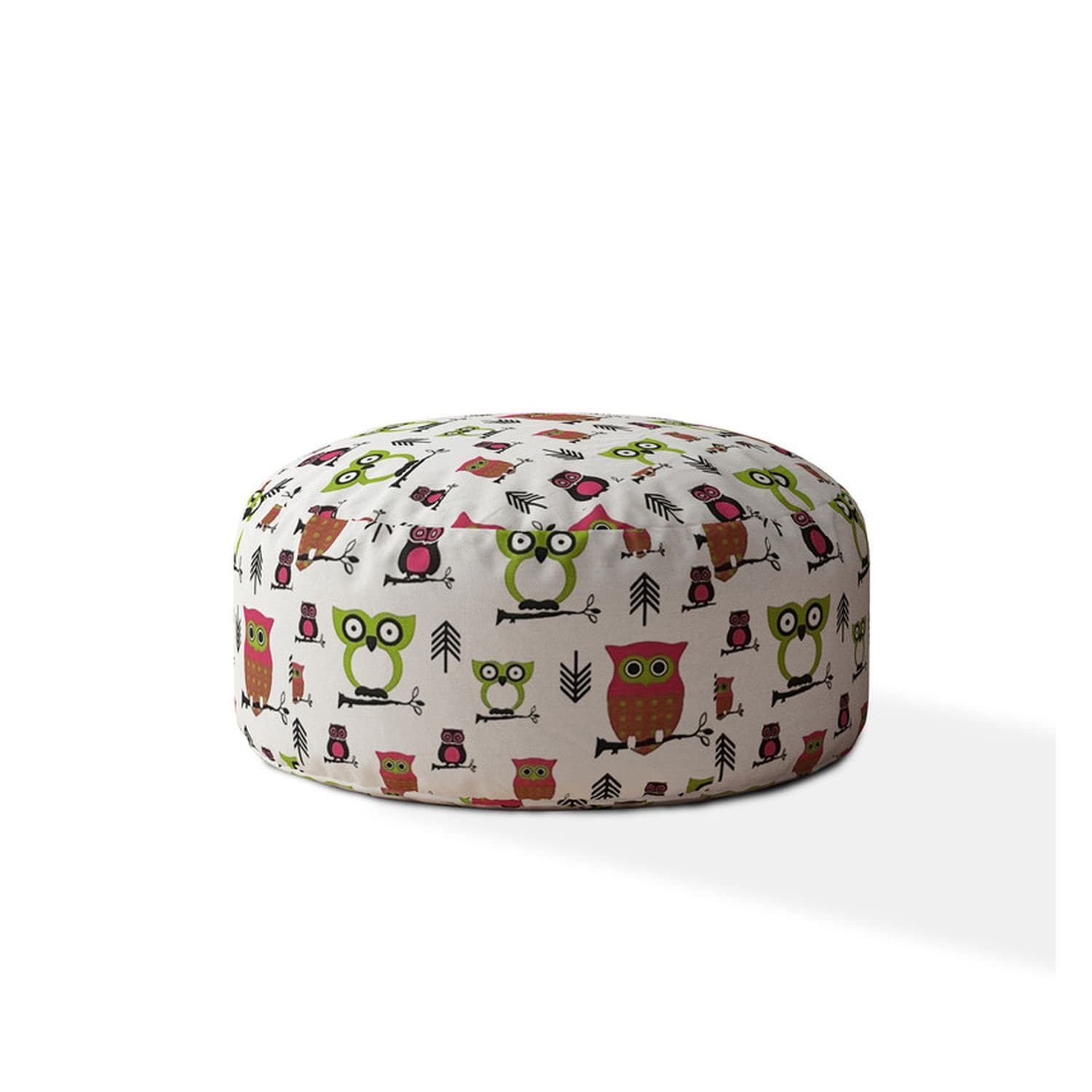 Under Desk Animal Print Bean Bag Ottoman Cotton Fabric Pouf Removable Pouf Macrame Chair for Bedroom Living Room