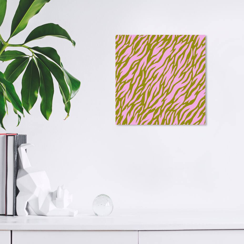 Wynwood Studio Canvas Floral and Botanical Green Mauve Grass Purple Modern & Contemporary Wall Art Canvas Print