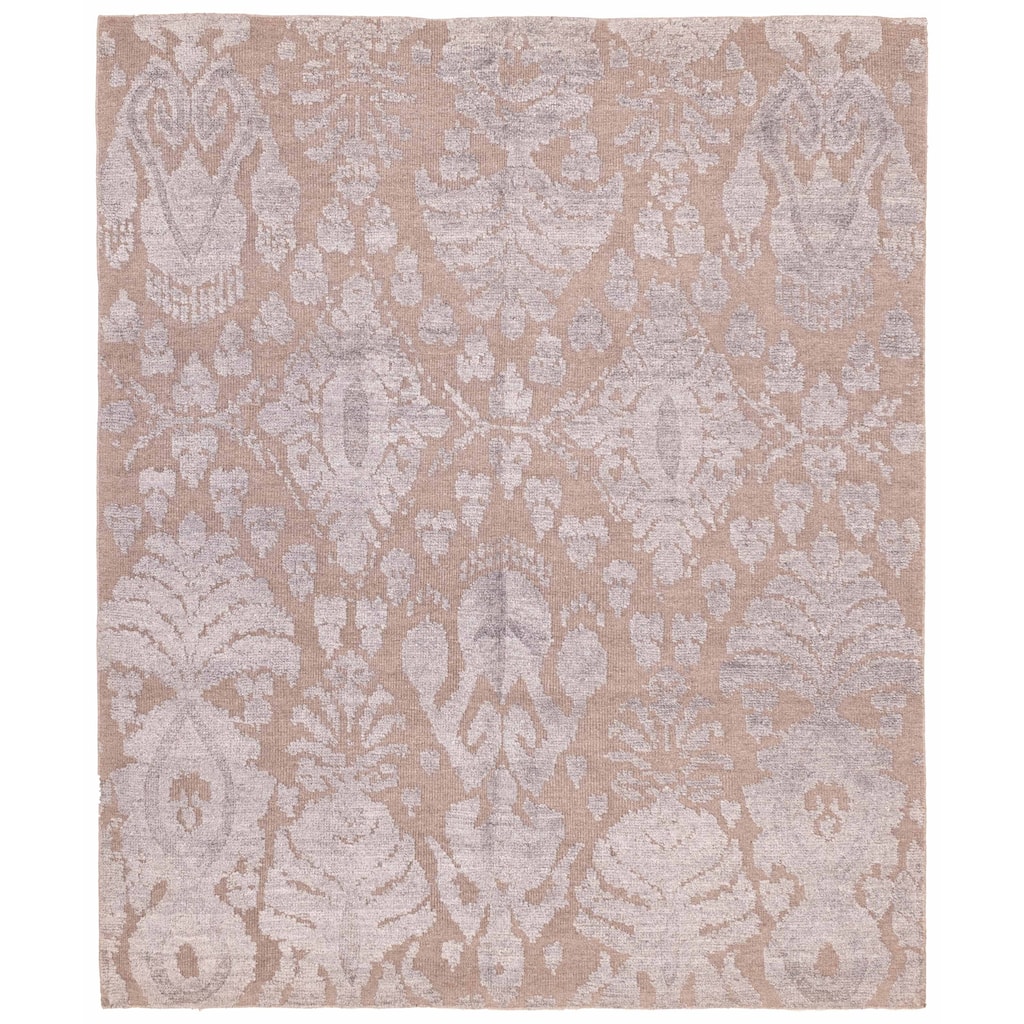ECARPETGALLERY Hand-knotted Looma Brown, Grey Silk, Wool Rug - 8'2 x 10'3
