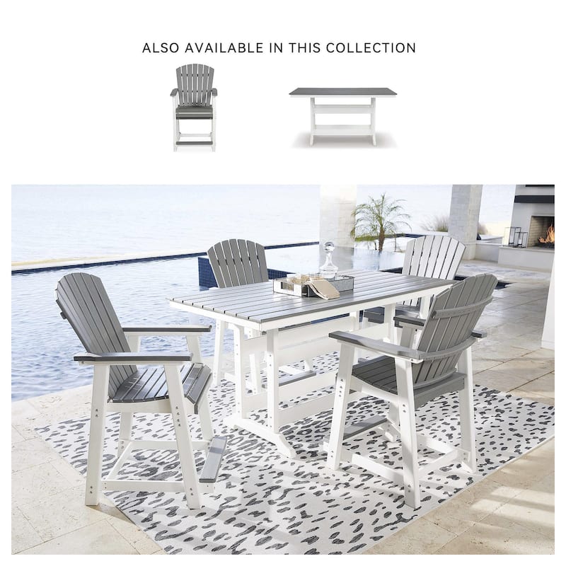 Signature Design by Ashley Eisely Outdoor Counter Height Bar Stool (Set of 2)