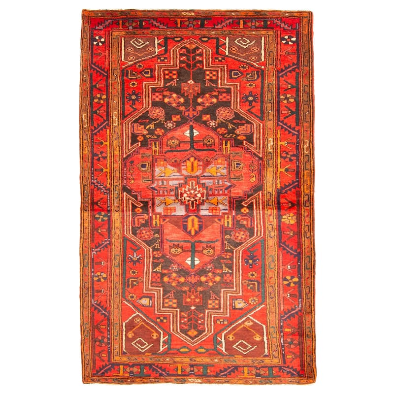 ECARPETGALLERY Hand-knotted Anadol Black Wool Rug - 4'5 x 8'4