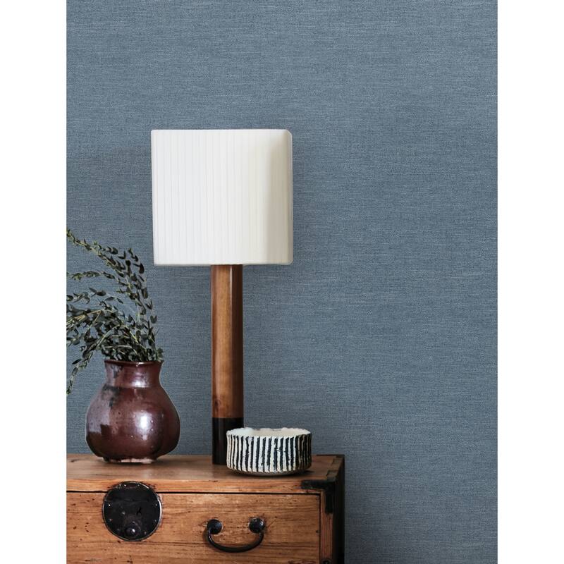 Chesapeake Chambray Denim Fabric Weave Wallpaper