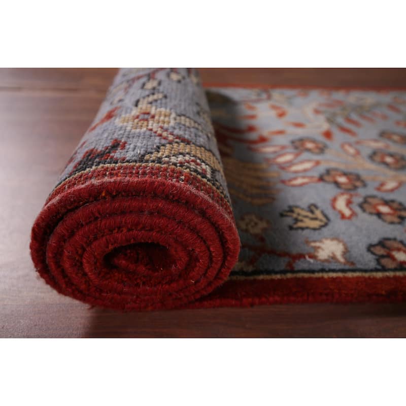 Animals Design Ziegler Oriental Runner Rug Hand-Knotted Wool Carpet - 2'7"x 13'9"