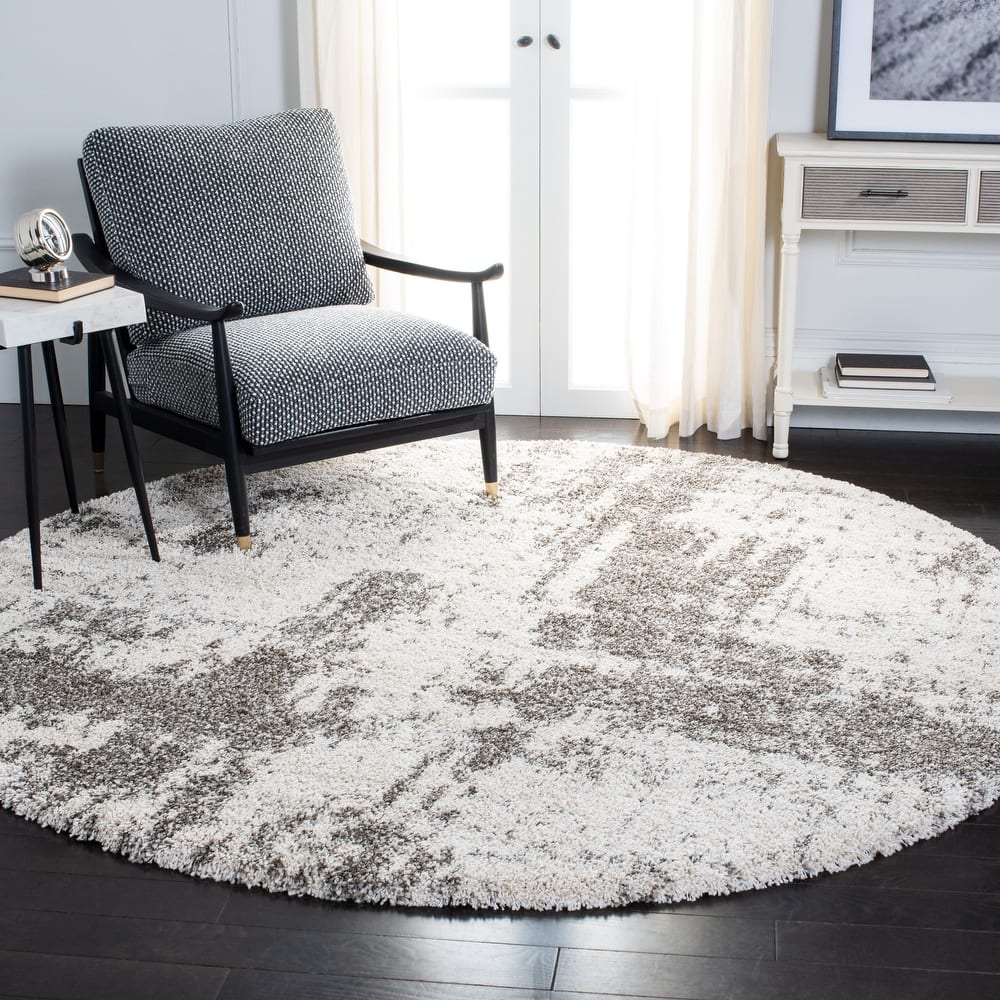 SAFAVIEH Hudson Shag Migdalia Modern Abstract 2-inch Thick Rug