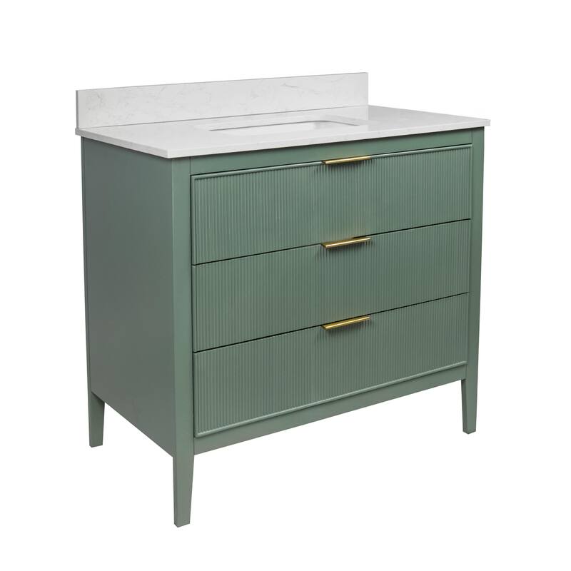 Evelyn 36-inch Vanity with Engineered Marble Top