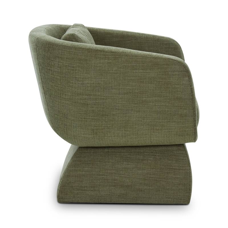 Zeno Chenille Velvet Fabric Lounge Chair