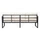 preview thumbnail 8 of 15, Christopher Knight Home - Mason 3-Piece Acacia Wood and Metal Patio Sofa Set for Stylish Outdoor Comfort