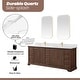 preview thumbnail 76 of 130, Tokyo Bath Vanity with Quartz Stone Top without Mirror