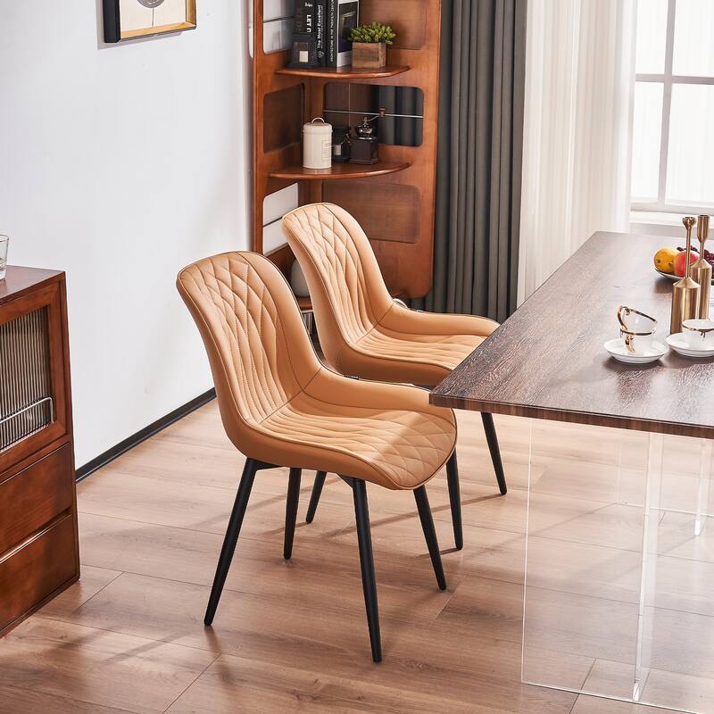 Modern Dining Chairs Set of 2 Upholstered Dining Room Chairs