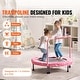 preview thumbnail 11 of 17, Foldable 36 Inch Toddler Trampoline for Indoor Outdoor Active Play