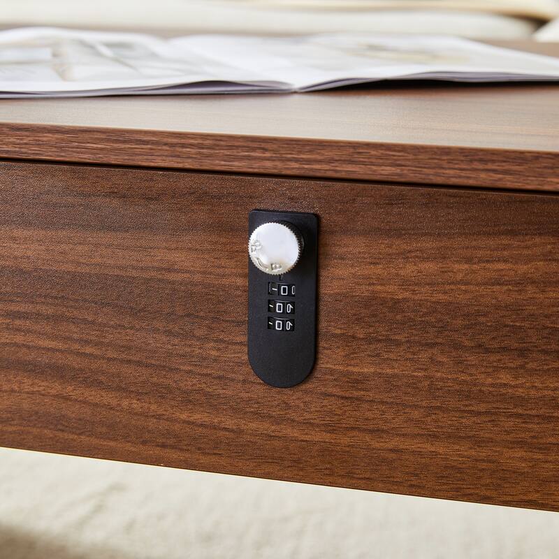 Multi-Functional Mdf Coffee Table With Password Lock