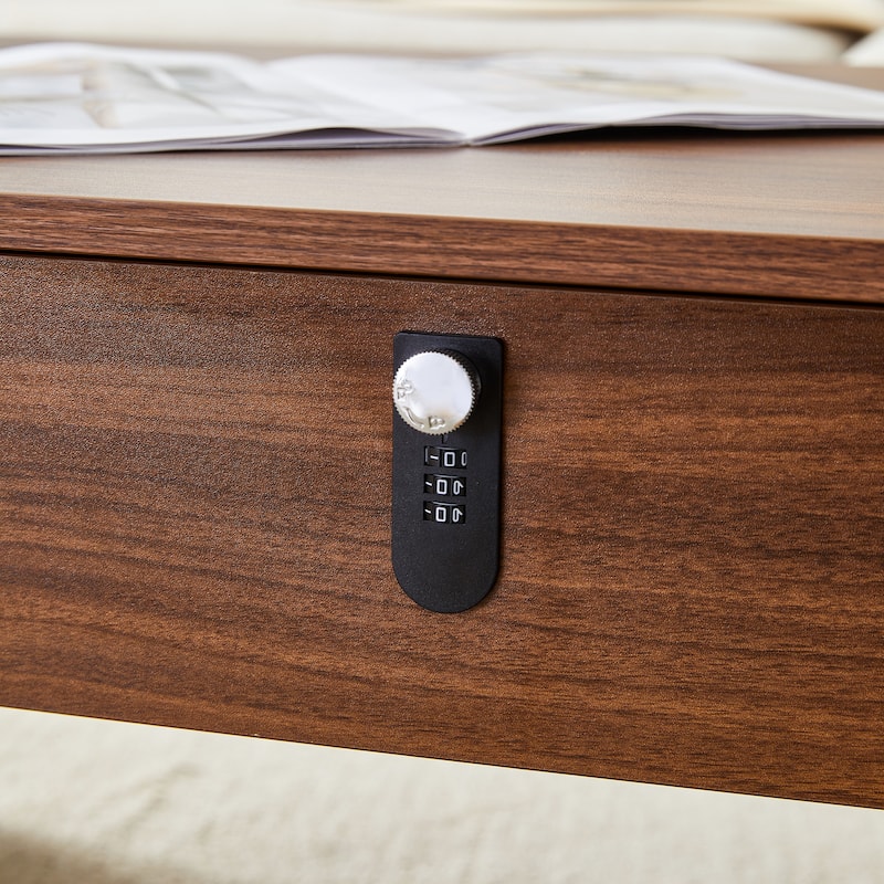 Multi-functional MDF Coffee Table with Password Lock for Living Room