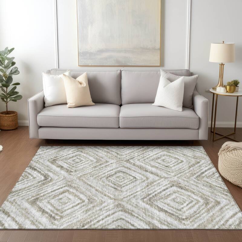 Machine Washable Indoor/ Outdoor Chantille Moroccan Boho Contemporary Rug