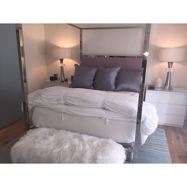 Top Product Reviews For Solivita King Canopy Champagne Gold Metal Bed By Inspire Q Bold 10395756 Overstock
