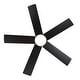 preview thumbnail 15 of 36, 42"/52" Modern Black Flush Mount Ceiling Fan with LED Light and Remote