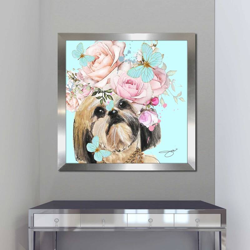 "Flower Shih Tzu" by Jodi Print on Acrylic