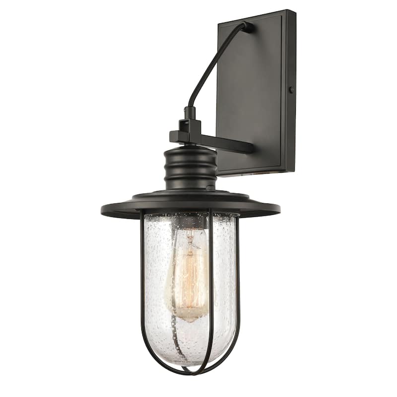 Lakeshore Drive 18'' High 1-Light Sconce - Matte Black - 18 inch Tall - Matte Black - 18 inch Tall