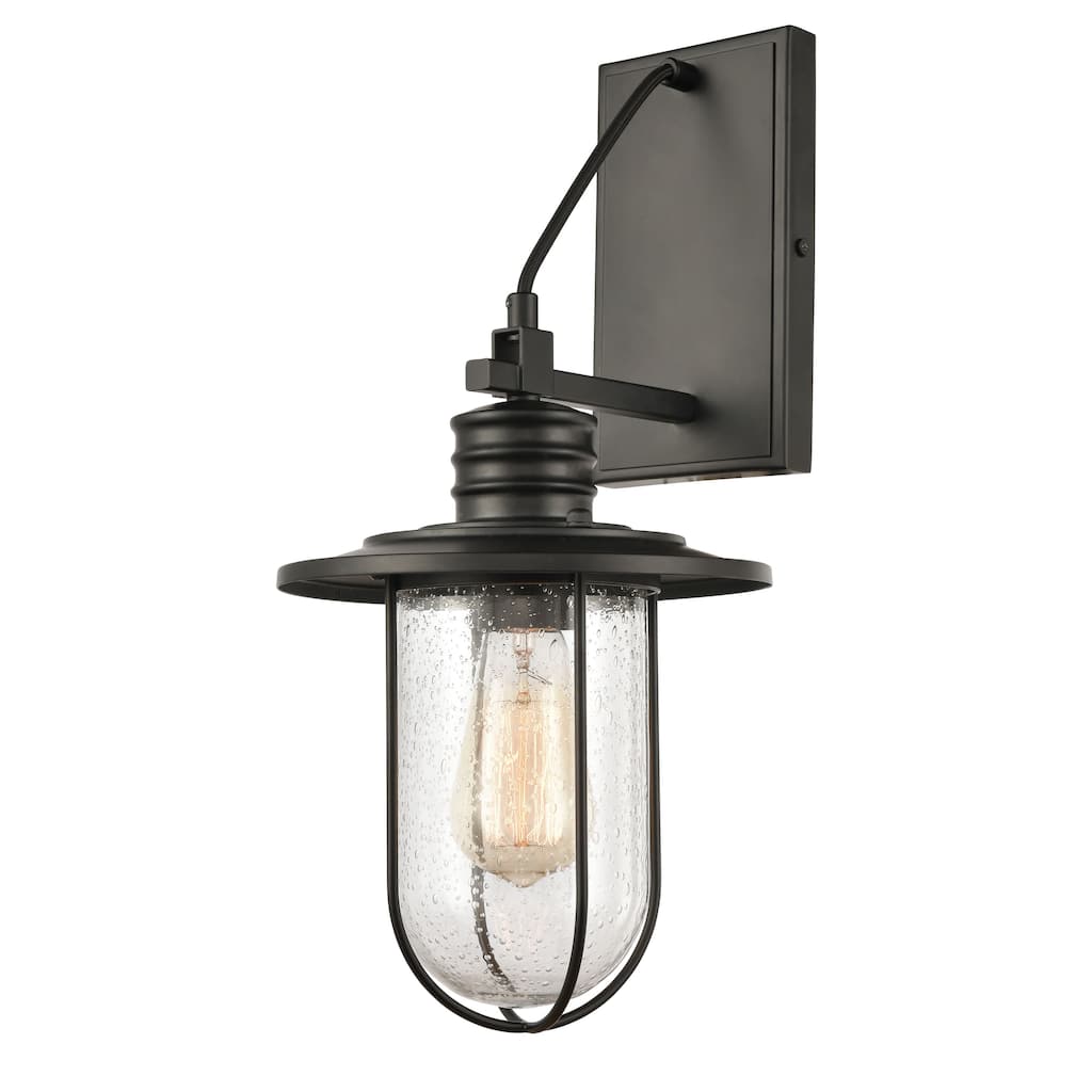 Lakeshore Drive 18'' High 1-Light Sconce - Matte Black - 18 inch Tall