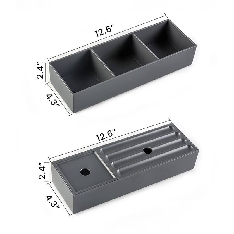 GDFStudio - Etna Floating Bathroom Vanity with Integrated Ceramic Sink, Modern Handle-Free Wall-Mounted Design, Pre-Assembled