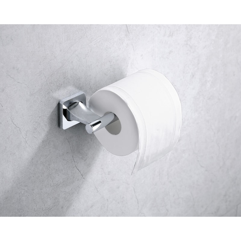 Wall Mount Toilet Paper Holder Tissue Roll Holder - Polished Chrome