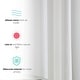 preview thumbnail 99 of 117, HLC.me 2 Piece Semi Sheer Voile Window Curtain Drapes Grommet Top Panels Bedroom, Living Room - Set of 2 panels