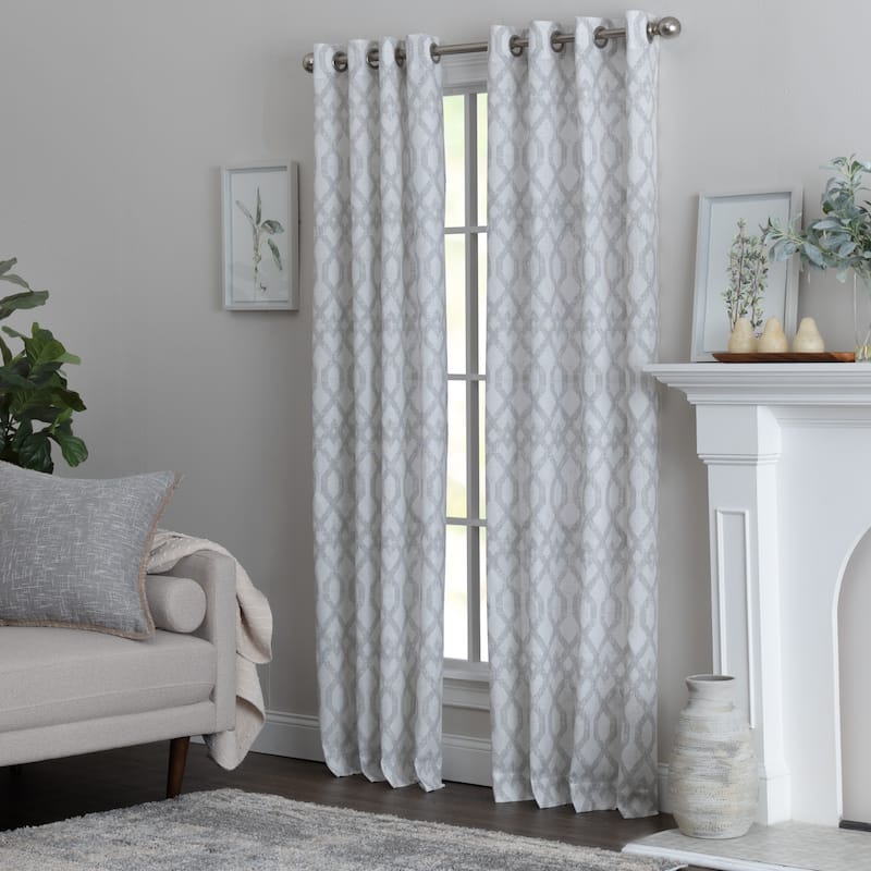 Miller Curtains Walton Grommet Top Panel - Grey - 50" x 95"