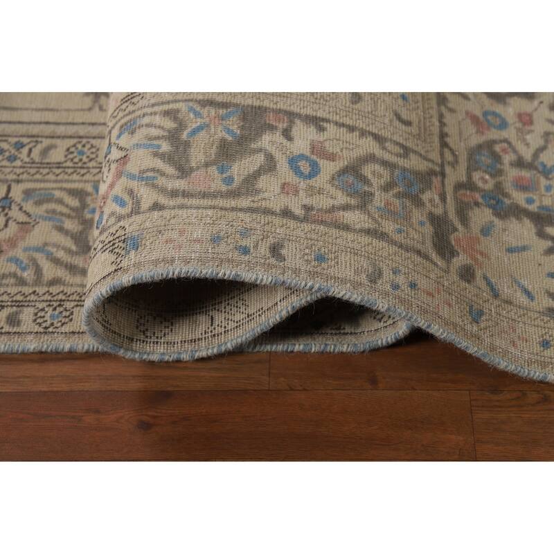 Tabriz Persian Area Rug Hand-Knotted Oriental Wool Carpet - 6'8"x 9'7"