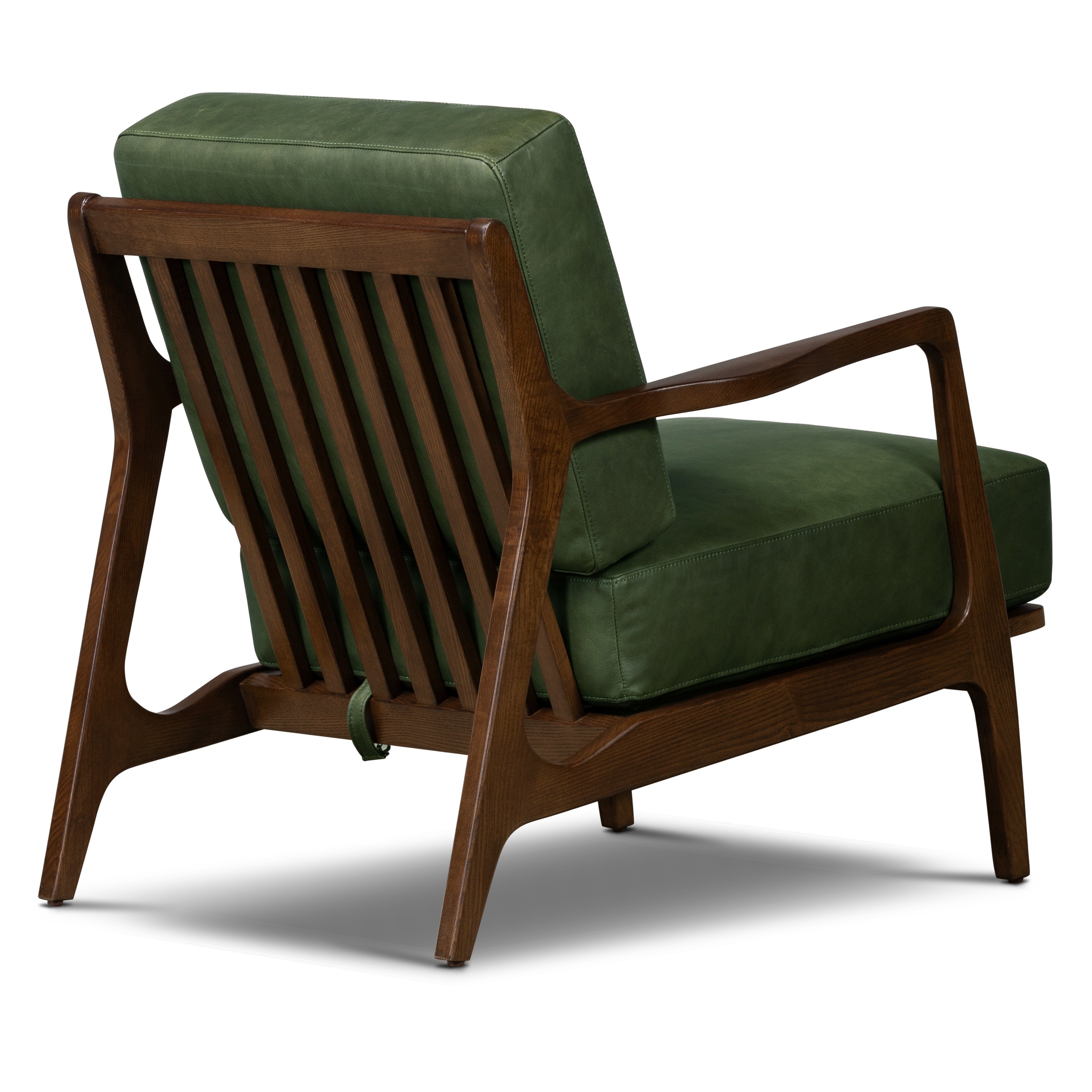 Poly and Bark Verity Leather Lounge Chair Genuine Italian