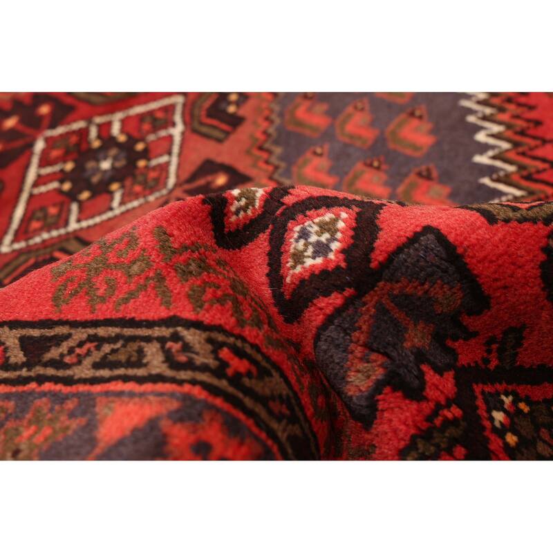 ECARPETGALLERY Hand-knotted Andelz Red Wool Rug - 3'3 x 4'10