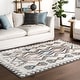 preview thumbnail 1 of 11, Nuloom Brinley SpinClean Geometric Machine Washable Area Rug 3'8" x 6' - Beige - Rectangle