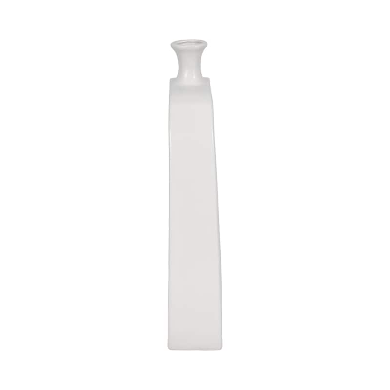 Sagebrook Home Modern Coastal Cut Out Ceramic Bud Vase
