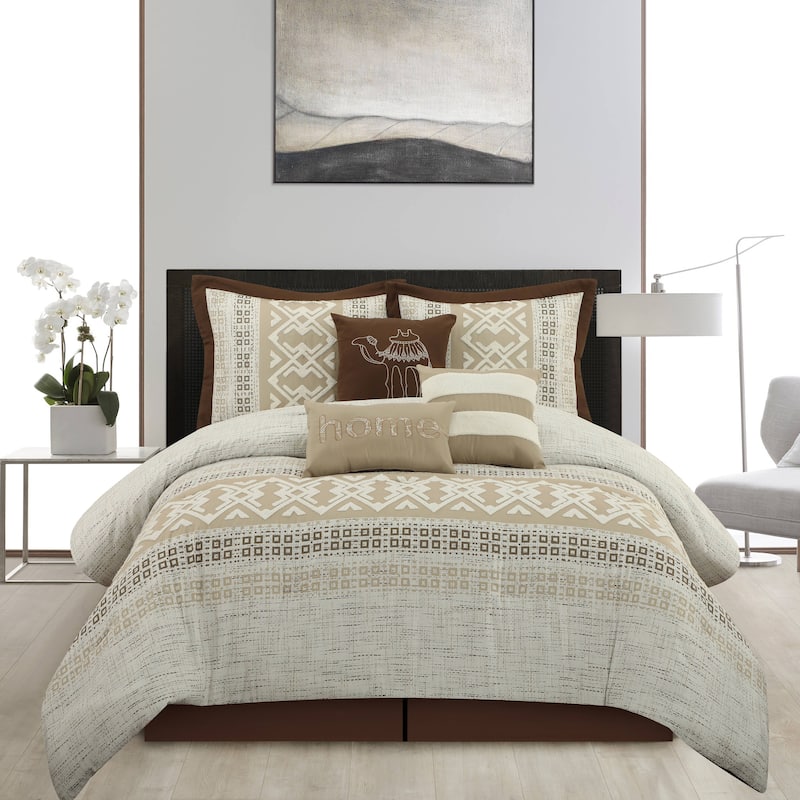 Nanshing Desert 7 Piece Desert Style Comforter Set