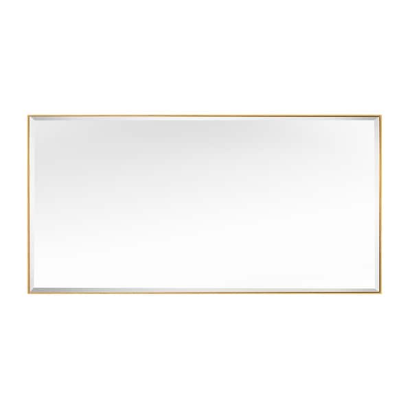 dimension image slide 1 of 14, Rectangle Metal Framed Beveled Edge Bathroom Vanity Mirror