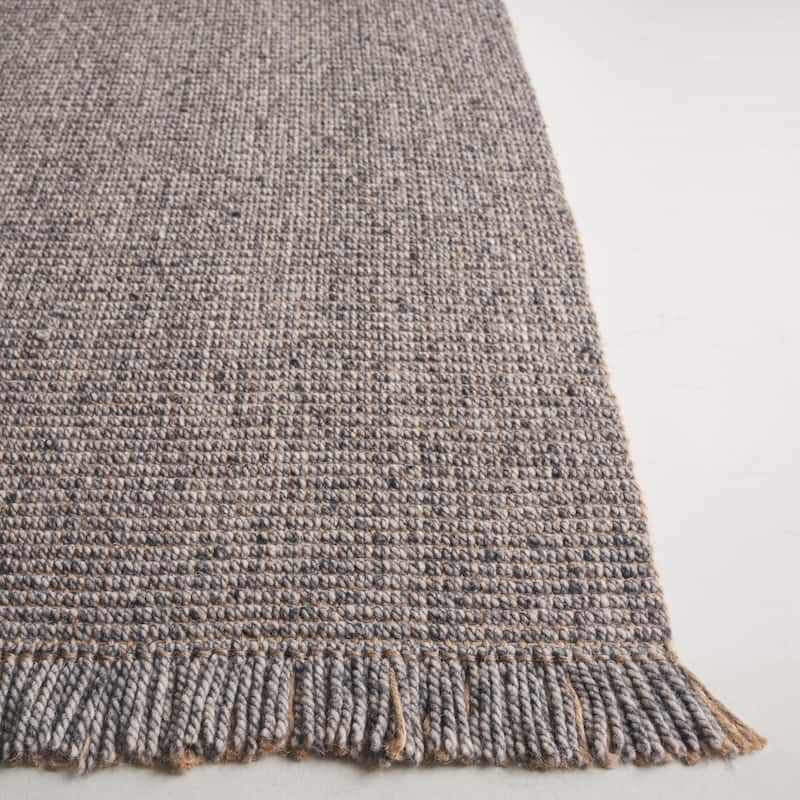 SAFAVIEH Flatweave Natural Wanja Fiber Farmhouse Wool & Jute Rug