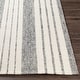 preview thumbnail 3 of 5, Livabliss Jina Handmade Cottage Striped Wool & Viscose Area Rug