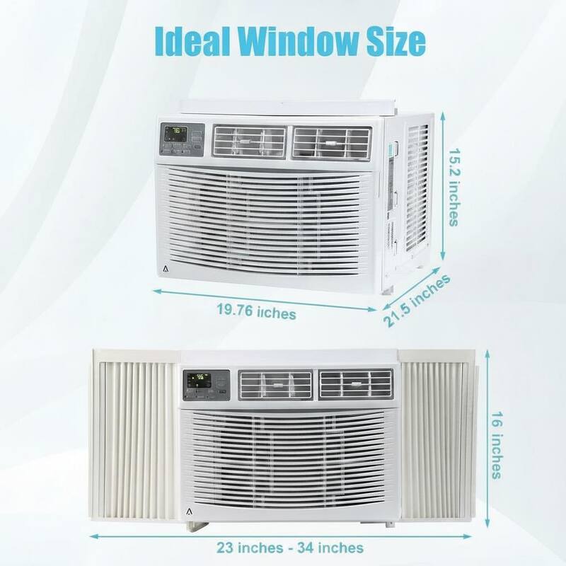 12000 BTU Window Air Conditioner, Fast Cooling to 550 Sq.Ft., with WiFi/App Control
