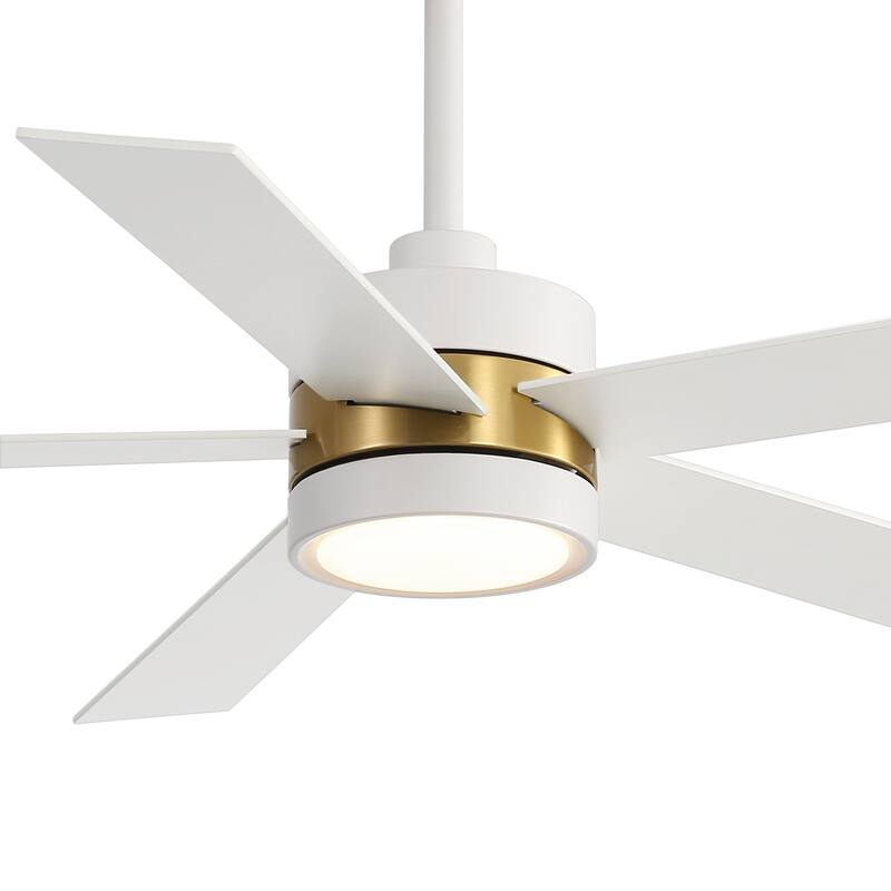 52 in. Integrated LED Indoor Ceiling Fans with Light and Remote Control Included