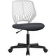 preview thumbnail 15 of 30, Yaheetech Adjustable Armless Office Chair Swivel Computer Study Chair Dark Gray